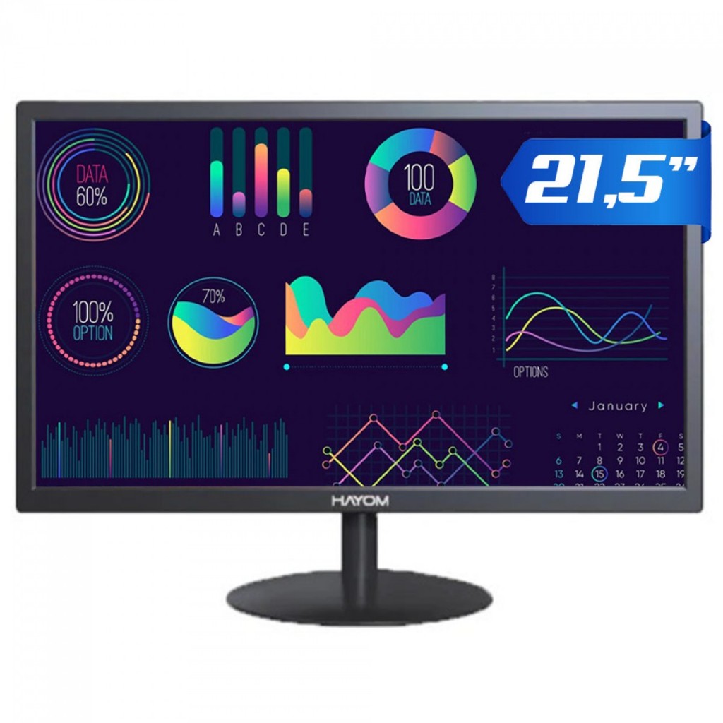 Monitor LED 19 ou 21.5 HDMI VGA Full HD para PC Computador Home Office ...