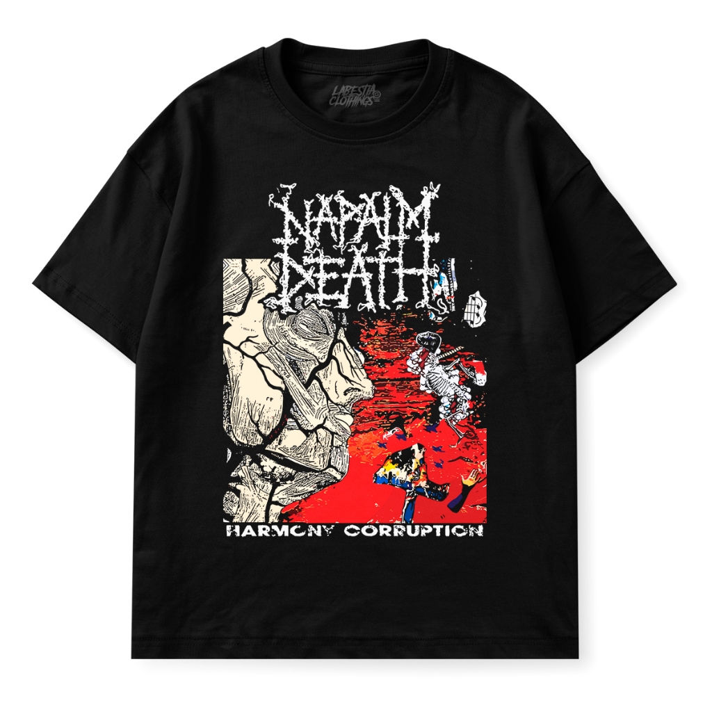 Camiseta Napalm Death Harmony Corruption | Estilo Metal Extremo