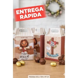 Caixa Maletinha páscoa cristã,caixa para lembrancinha páscoa cristã em Oferta na Shopee