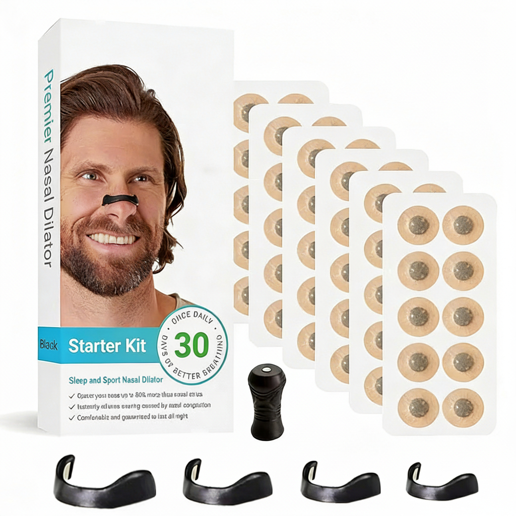 Kit Dilatador Nasal Magnético Anti Ronco 30 Pares + 4 Clips Respiração ...