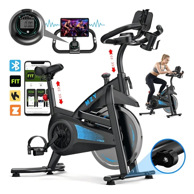 bicicleta spinning ergometrica bike ziyou zu150 connect bluetooth