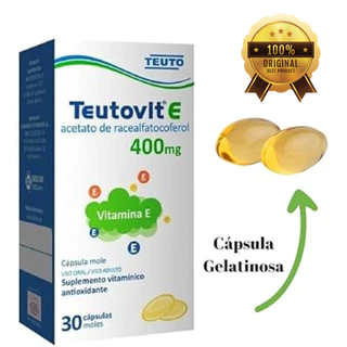 VITAMINA E TEUTOVIT-E 400MG TEUTO 30 CÁPSULAS – ORIGINAL