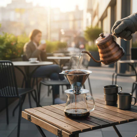 Cafe Filtro Coador Inox Reutilizavel Naoprecisa de papel - Imagem 4