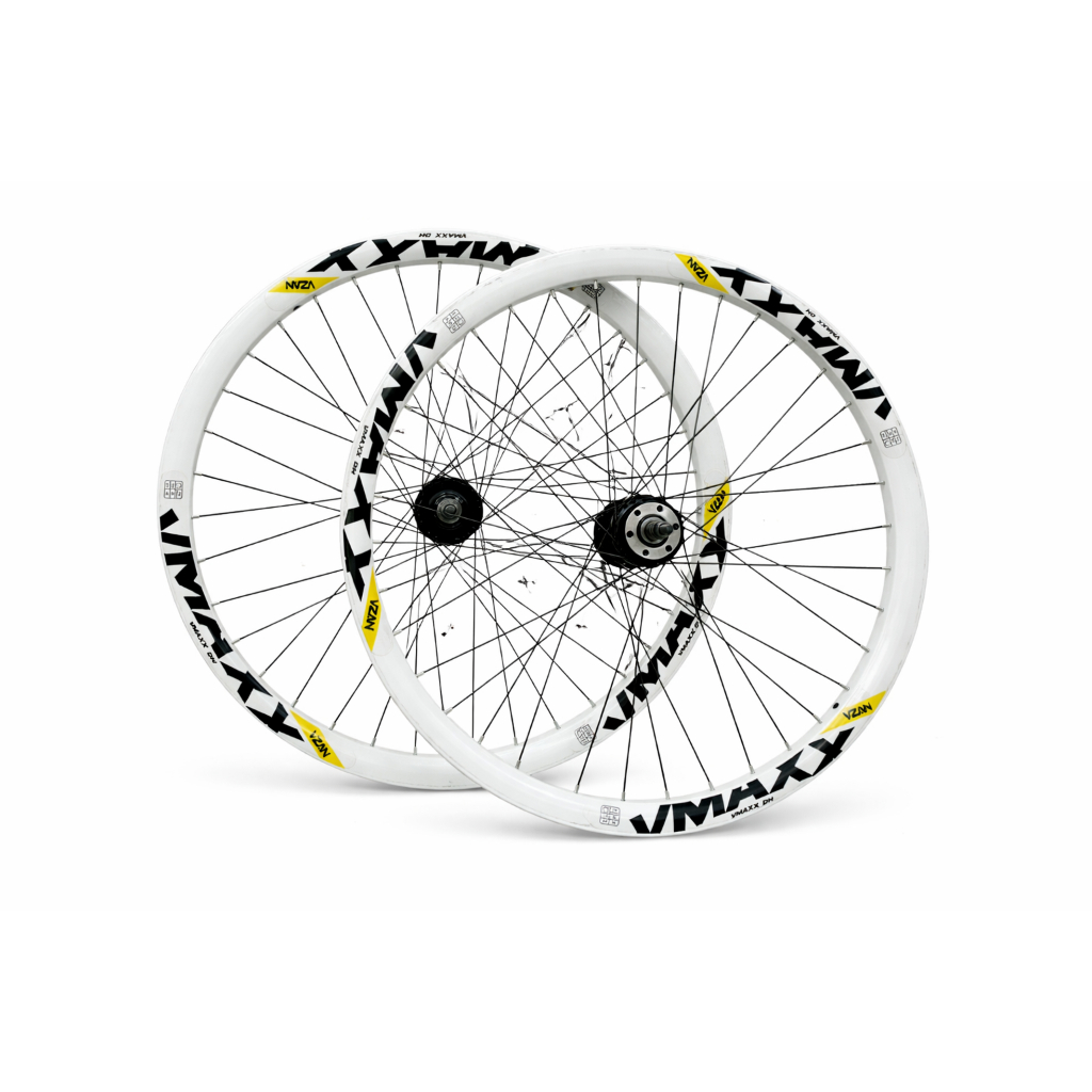 Par de Rodas Vmaxx Aro 26 36 Furos Modelo Dh Branco e Preto | Shopee Brasil
