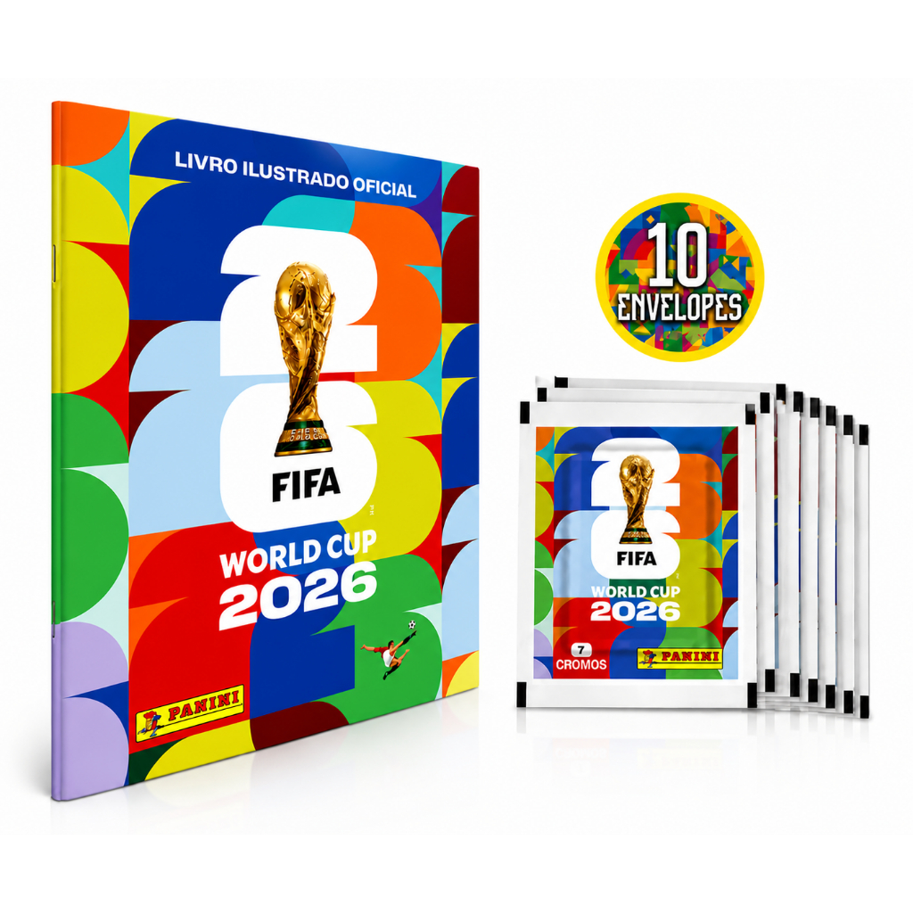 Álbum De Figurinhas Oficial Copa Do Mundo FIFA 2026 + 213570 Figurinhas Colecionáveis