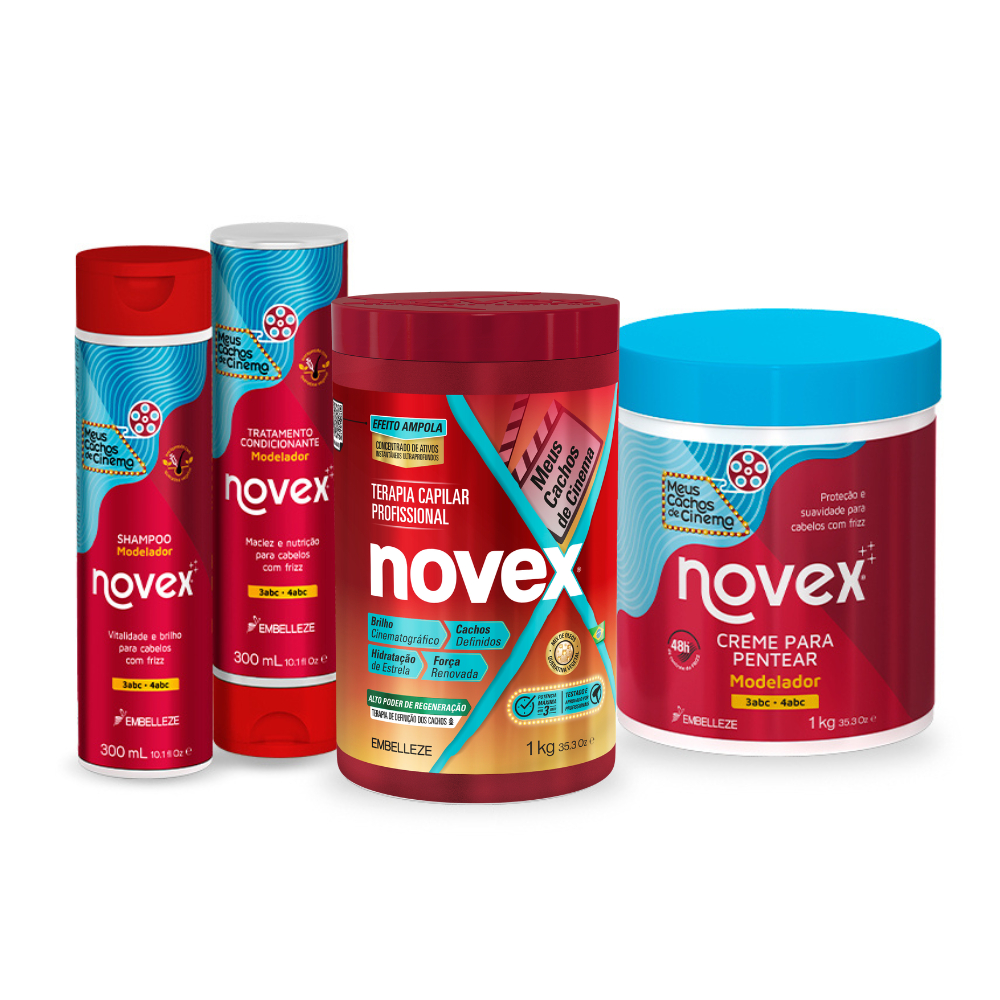 KIT NOVEX FAMILIA CACHOS DE CINEMA | Shopee Brasil