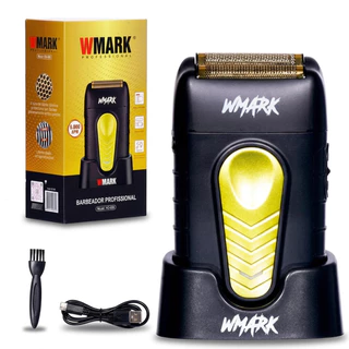 Barbeador Shaver Wmark Ng938 Com Base De Apoio 8000 Rpm Bateria Lítio Bivolt