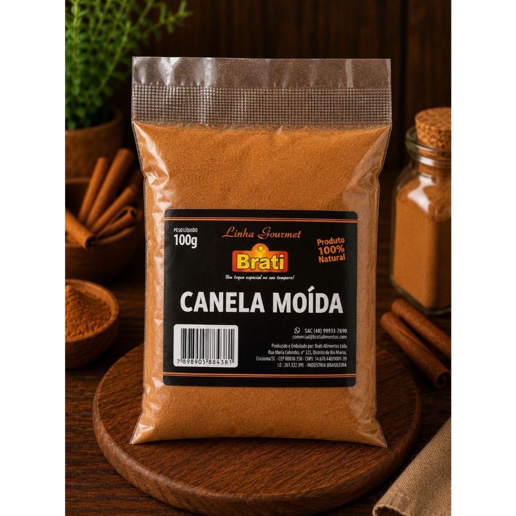 Canela em Pó | 100g | 250g | 500g | 1kg - Brati | Shopee Brasil