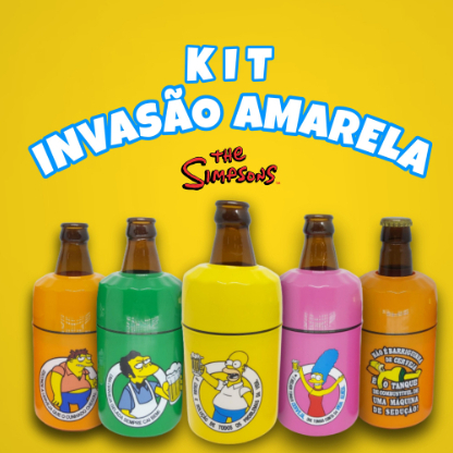 THE SIMPSONSドリンクホルダー Monte Seu Kit Suporte Cerveja Os Simpsons Personagens 350ml