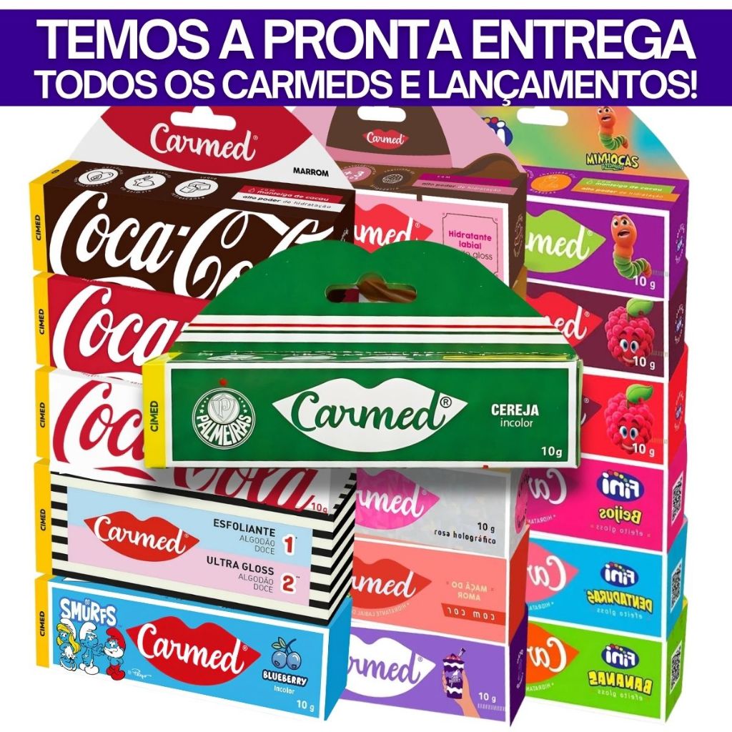 Todos Lançamentos Hidratante Labial Carmed - Seleções, Palmeiras