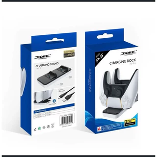 Base Carregador Duplo para Controle PS5 - Carregamento Rápido e Design Compacto