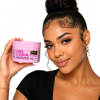 Gel Cera Modelador Capilar Ouribel Ultra Forte 250g – Fixação Máxima, Brilho Natural e Longa Duração BabyHair