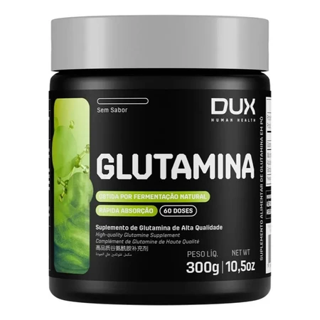 Glutamina 100 pura Pote 300g Dux Nutrition Sabor Natural