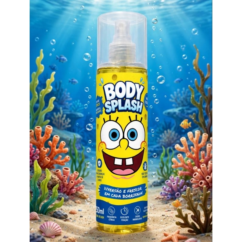 Body Splash Bob Esponja 250ml Lançamento | Shopee Brasil