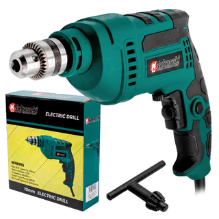 Furadeira Elétrica 3/8 pol. 10mm 900W Profissional com Controle de Velocidade e Auto Reverso