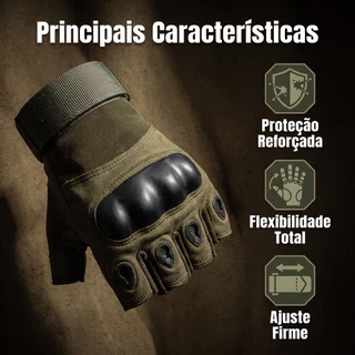 Luvas Masculinas Táticas de Aventura Antiaderente Respiráveis Tamanho Único Atividades Externas