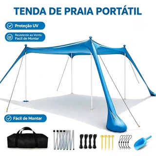 Tenda 200*200*150cm Barraca Portatil Praia Prova Vento De Camping Cabana Dobrável Bolsa Transporte Domus Vita Acampament