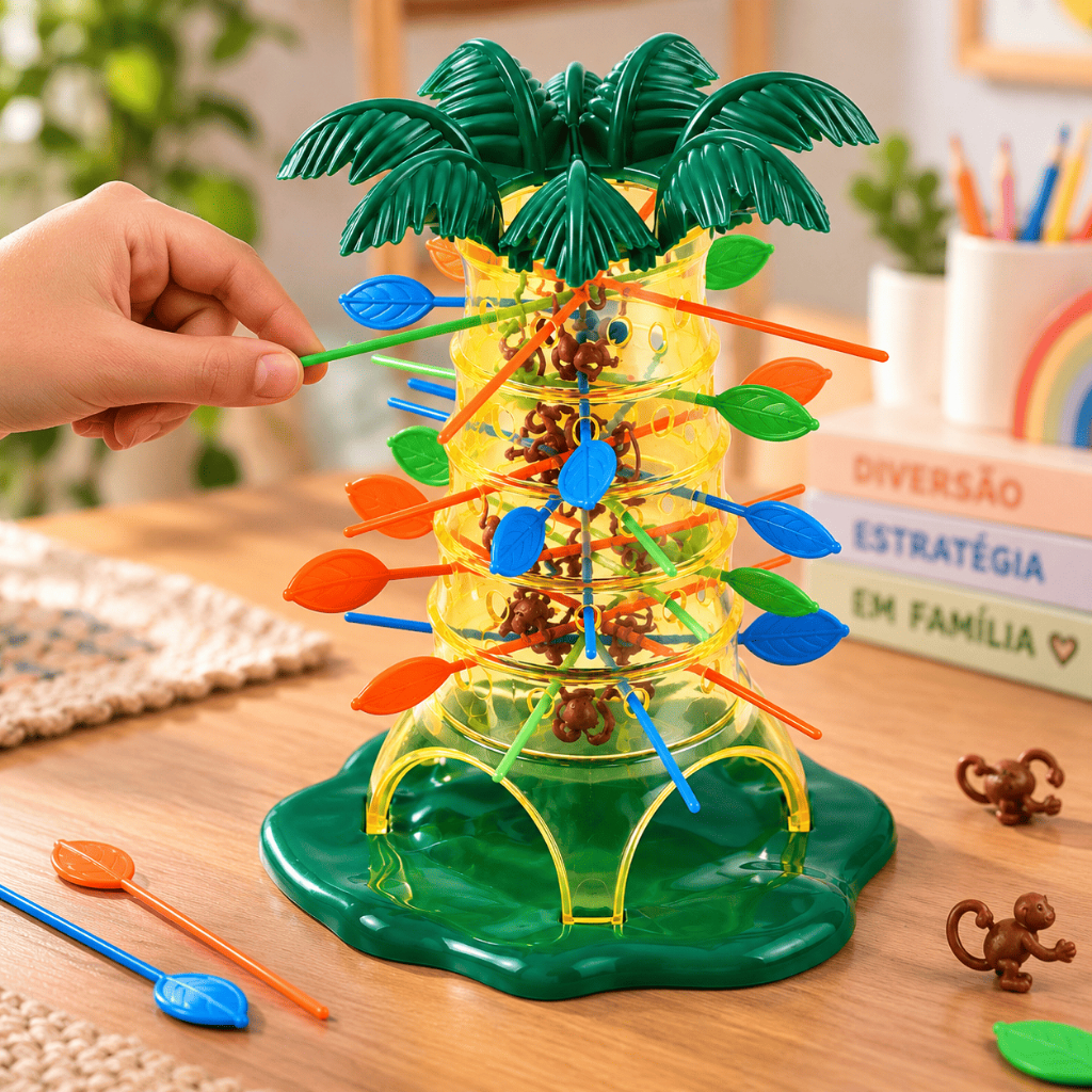 Jogo De Mesa Cada Macaco No Seu Galho Armadilha Brinquedo
