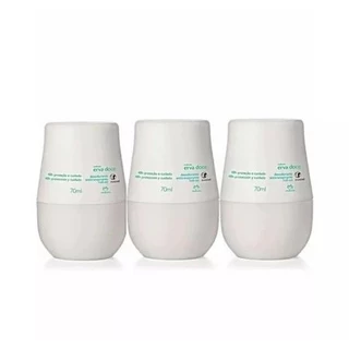 Natura Erva Doce Desodorante Roll On Kit 3 Unidades 70ml cada Rollon
