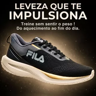 Tênis Masculino Confortável Fila Rise Up Caminhada Estiloso na Moda Casual Corrida Leve Academia Resistente Original