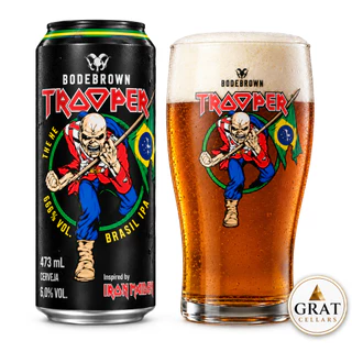 Cerveja Bodebrown Trooper Brasil IPA Lata 473ml