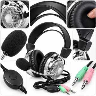 Fone De Ouvido F-301 MV Gamer Headset Com Microfone Com Fio ENVIO IMEDIAT