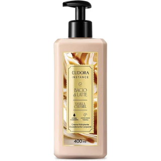 Desodorante Corporal Eudora Instance Bacio di Latte Vanille Caramel 400ml Creme Hidratante