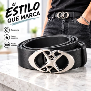 Cinto De Fivela Estrela Metálica Oval Simples E Casual Ideal Para Jeans masculino E Mulheres punk hip-hop’s clássicos