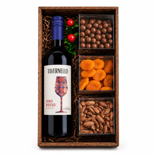 KIT VINHO TINTO ITALIANO TAVERNELLO