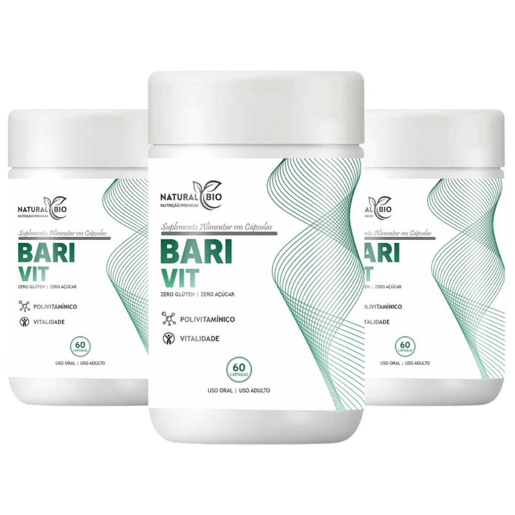 Kit 3x Barivit Vitaminas para Bariátricos - 60 caps - Natural Bio ...