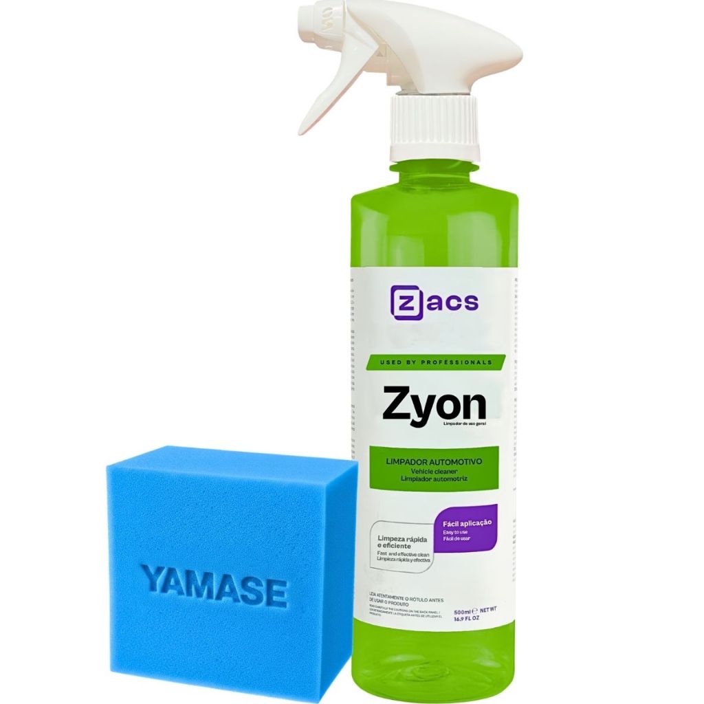 ZYON ZACS LIMPADOR AUTOMOTIVO INTERNO PLÁSTICO PAINEL 500ml