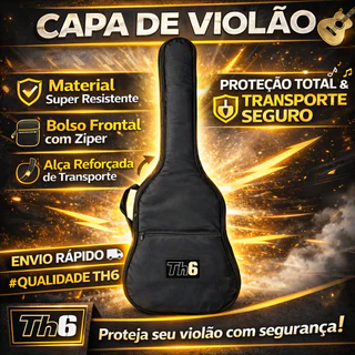 Capa Bag Para Violão Case Clássico Folk Alça Dupla Premium em Oferta na Shopee