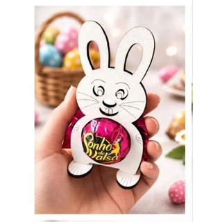 Lembrancinha de Páscoa – Coelho Porta Bombom em Oferta na Shopee