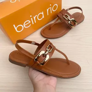 Sandália Rasteirinha Feminina Beira Rio Leve Confortável Moda Verão Corrente Elástico em Oferta na Shopee
