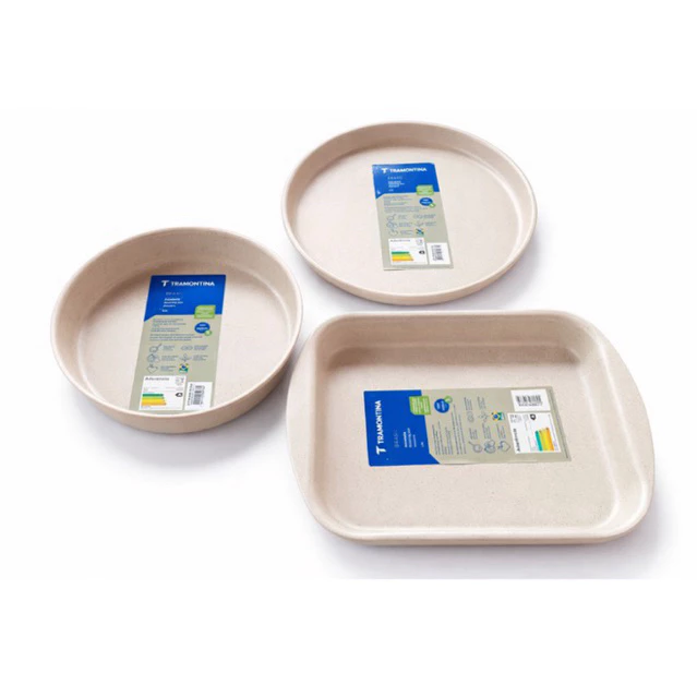 Kit Assadeiras Tramontina Brasil 3 Peças Antiaderente Starflon Max – Bege | Não Gruda | Alumínio