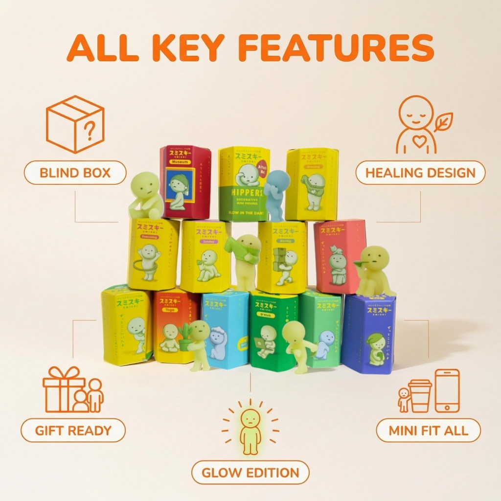 SMISKI Blind Box 1pcs Random Style | Hippers Bed Museum Exercising