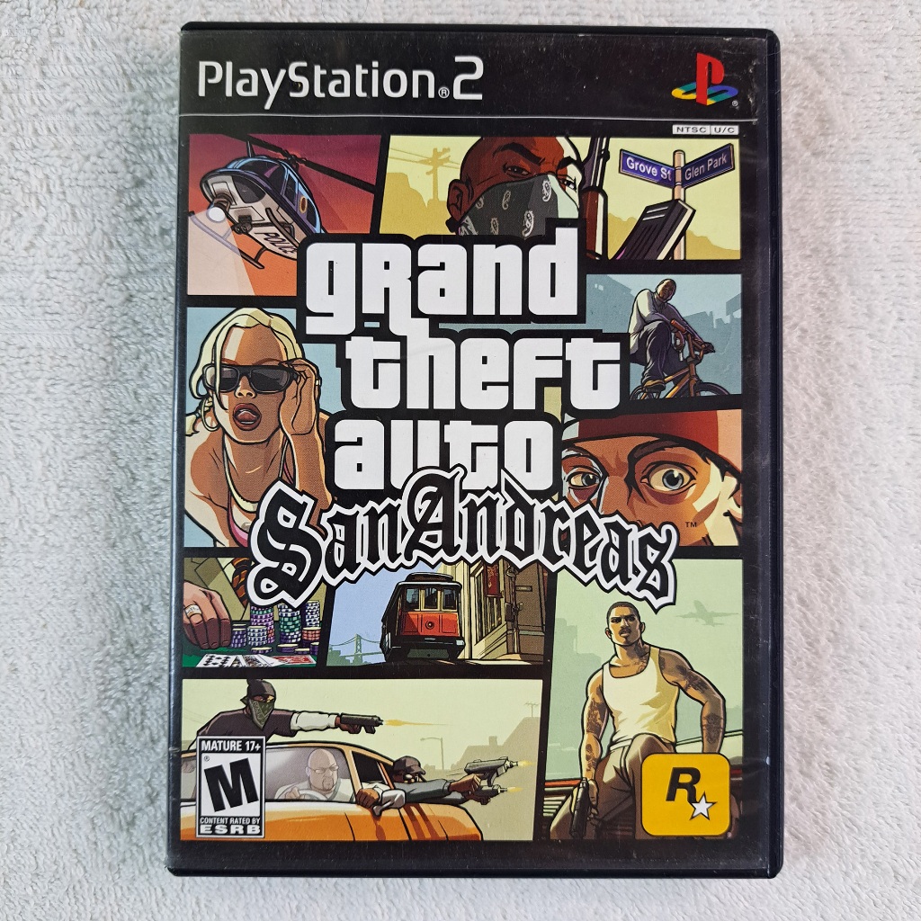 Grand Theft Auto San Andreas Original Completo Ps2 Gta #250 | Shopee Brasil