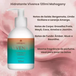 Hidratante Mahogany Vivence 120ml