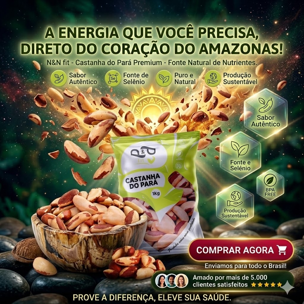 Castanha do Pará Inteira 100% Natural – Fonte de Selênio e Gorduras ...