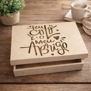 Caixa Decorativa Embalagem Presente Namorados em Mdf Letra Musica 26x19x6 Envio Imediato em Oferta na Shopee