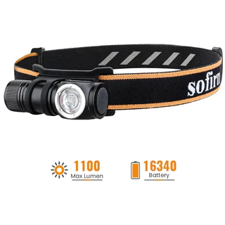 Lanterna LED Sofirn HS10 1100lm 129m Recarregável USB-C Preto