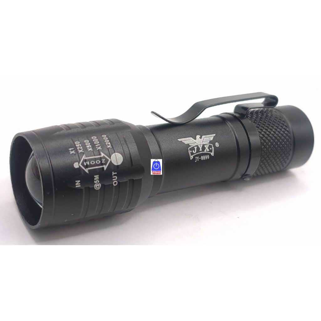 J.J Lanterna Led Super Brilhante 600 Lumens Com Zoom JYX JWS Led Cree
