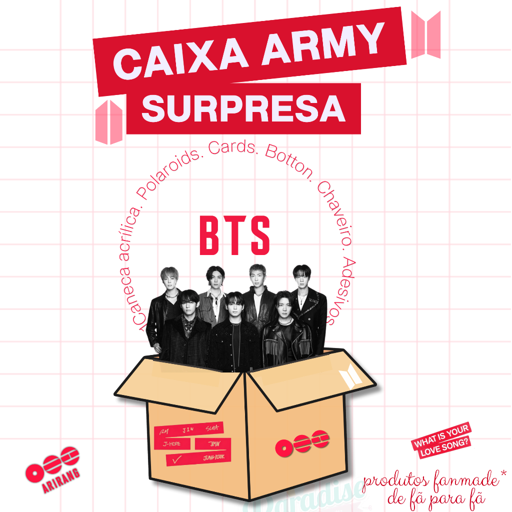 BTSマスクケ－ス CAIXA BOX BTS FÃ Kit com 30 Itens Famade exclusivo | Shopee Brasil