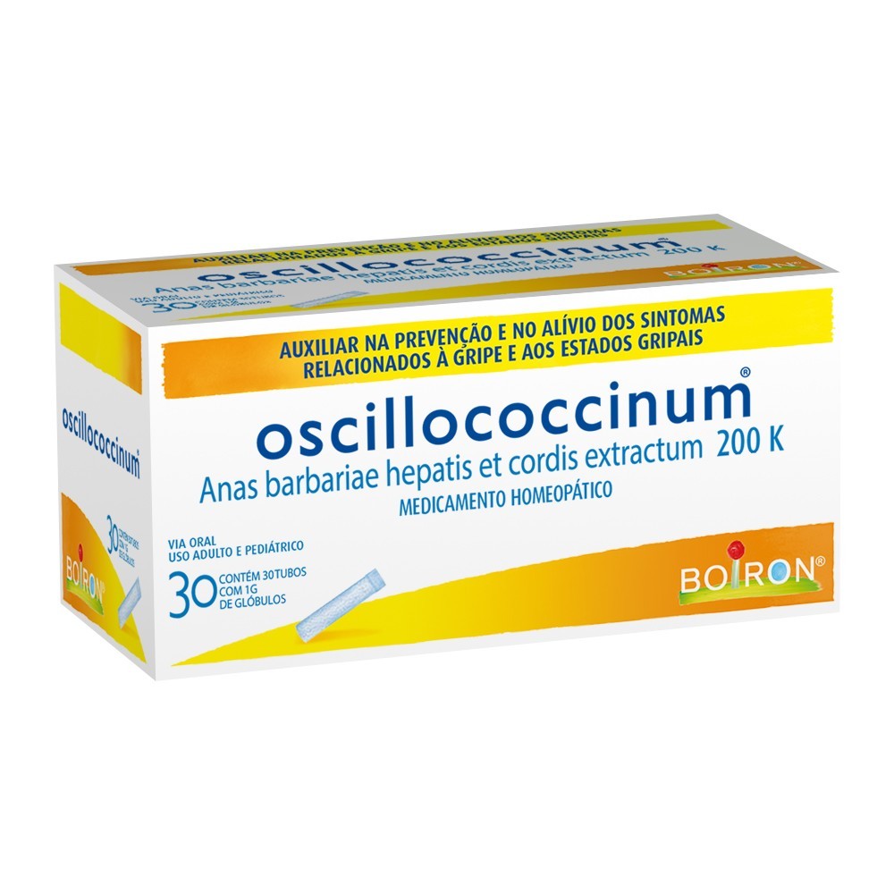 Oscillococcinum Suplemento Alimentar Com 30 Tubos Globulos Original