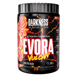 Pré Treino Évora Vulcan 300g - Sabor Spicy Melon - Darkness