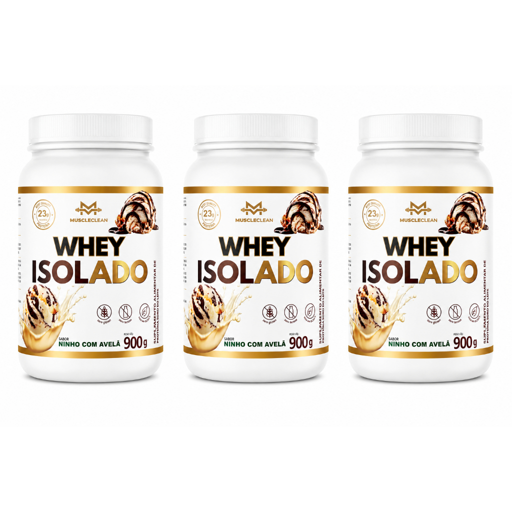 アイボ KIT 03 Unidades Whey Isolado (ZERO LACTOSE) | 23G DE PROTEÍNA