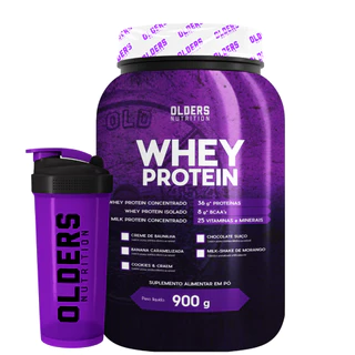 Whey Protein 900g Olders + Coqueteleira para Treinos com Alta Performance