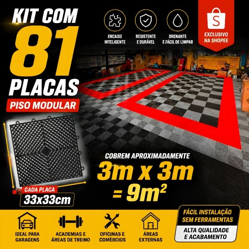 Piso Modular Automotivo em Oferta | Shopee 2026
