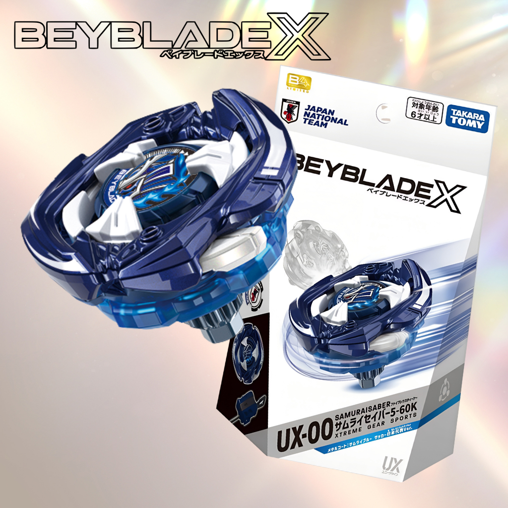 TAKARA TOMY Beyblade X UX-00 Samurai Saber 5-60K Metal Coat