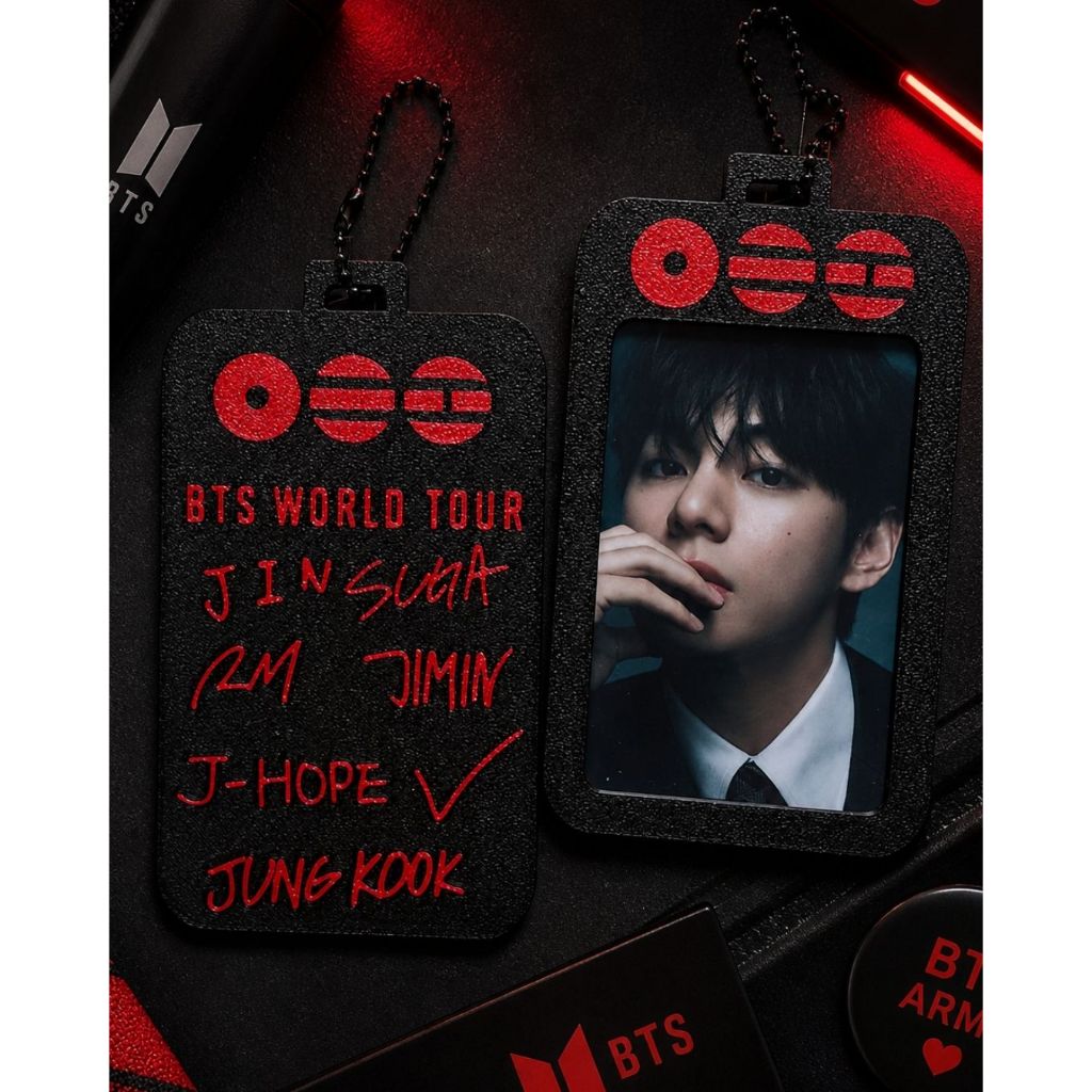 Holder BTS para Photocard BTS Arirang Preto feito para Army